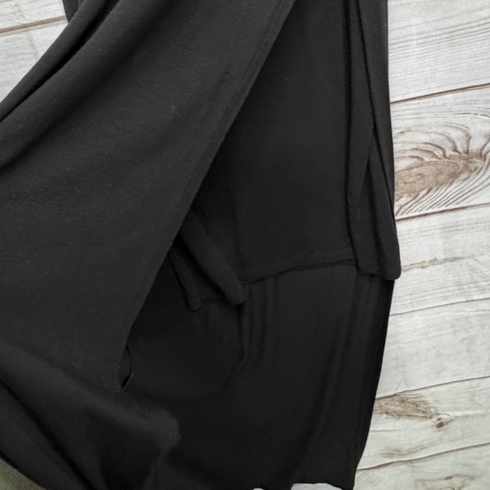 Athleta‎ Womens Black Sleeveless High Slit Double Layer Maxi Dress Medium - Picture 5 of 6